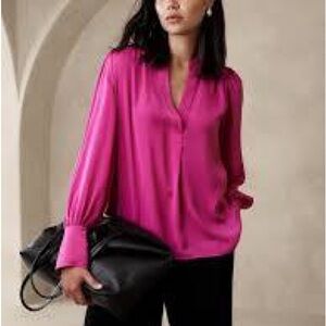Banana Republic Factory Voluminous Sleeve Blouse XL